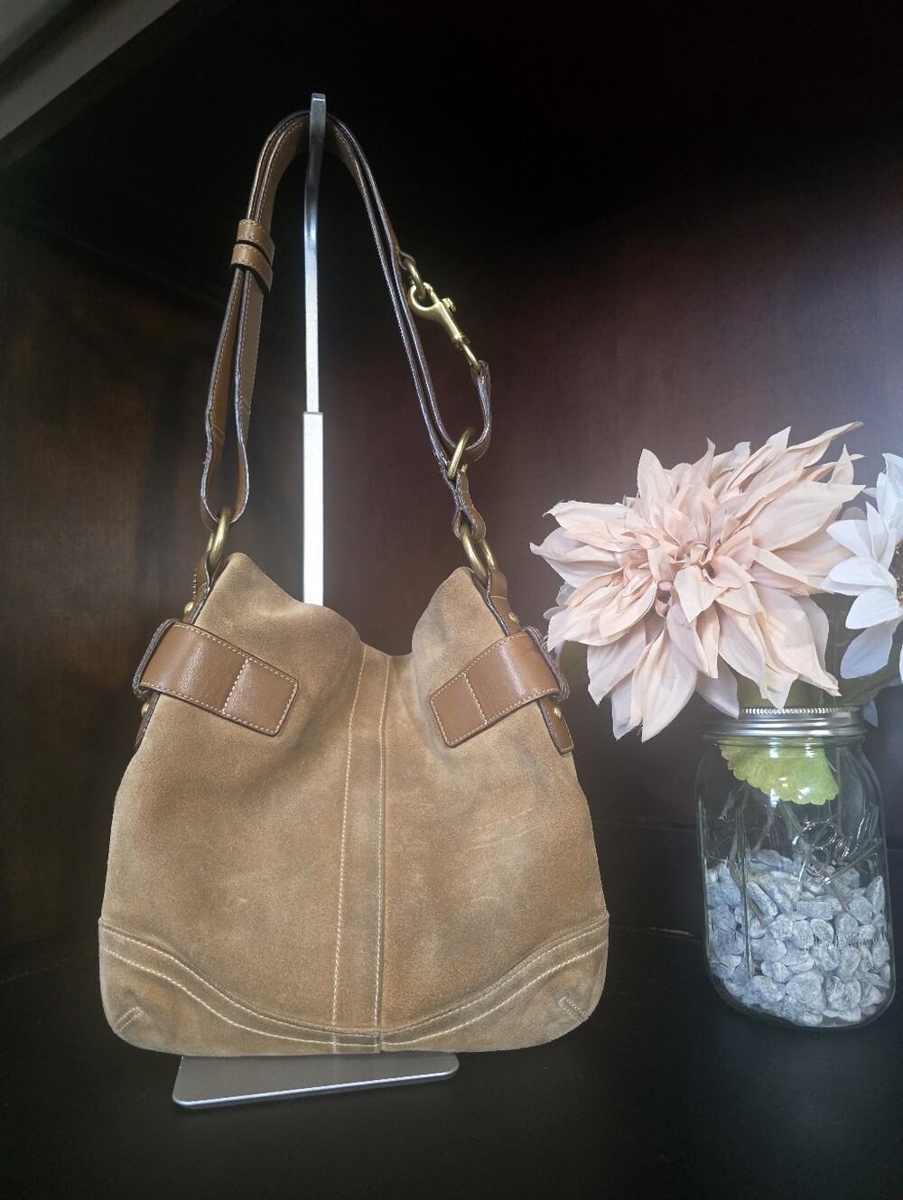 Vintage Coach Legacy Suede Buckle Hobo Convertable Shoulder Bag 1483 - Picture 2 of 7